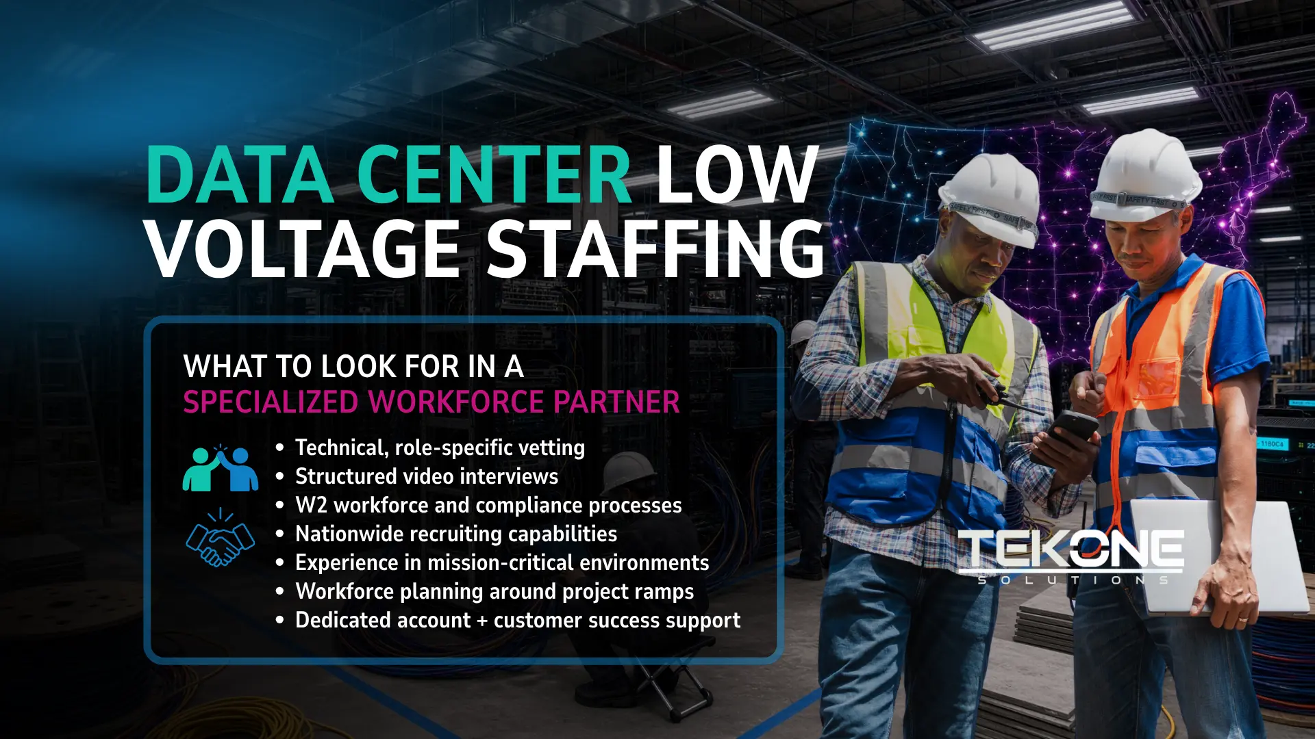 Data Center Low Voltage Staffing: What to Look for in a Specialized Workforce Partner